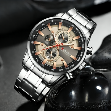 CURREN 8351 PLATA/BEIGE